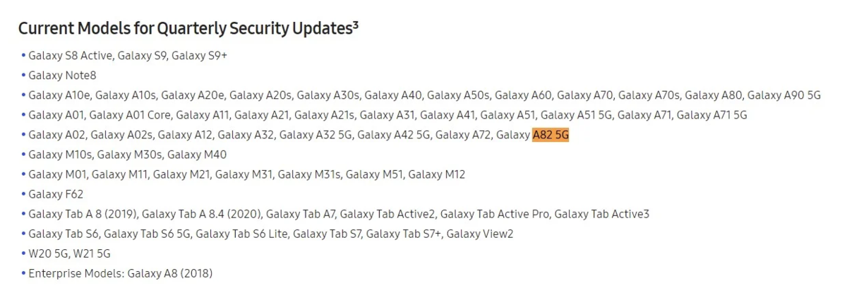 Samsung Galaxy A82 - возможно скоро будет в России