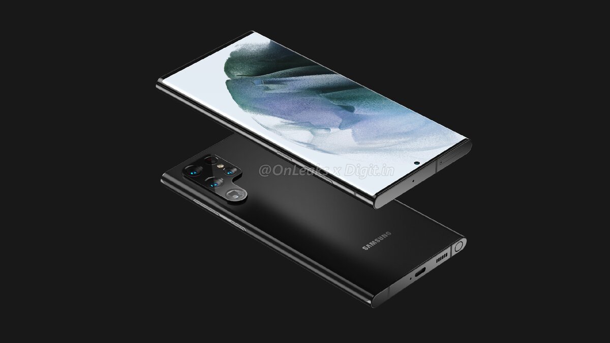 Samsung Galaxy S22 Ultra - первые рендеры. Это революция