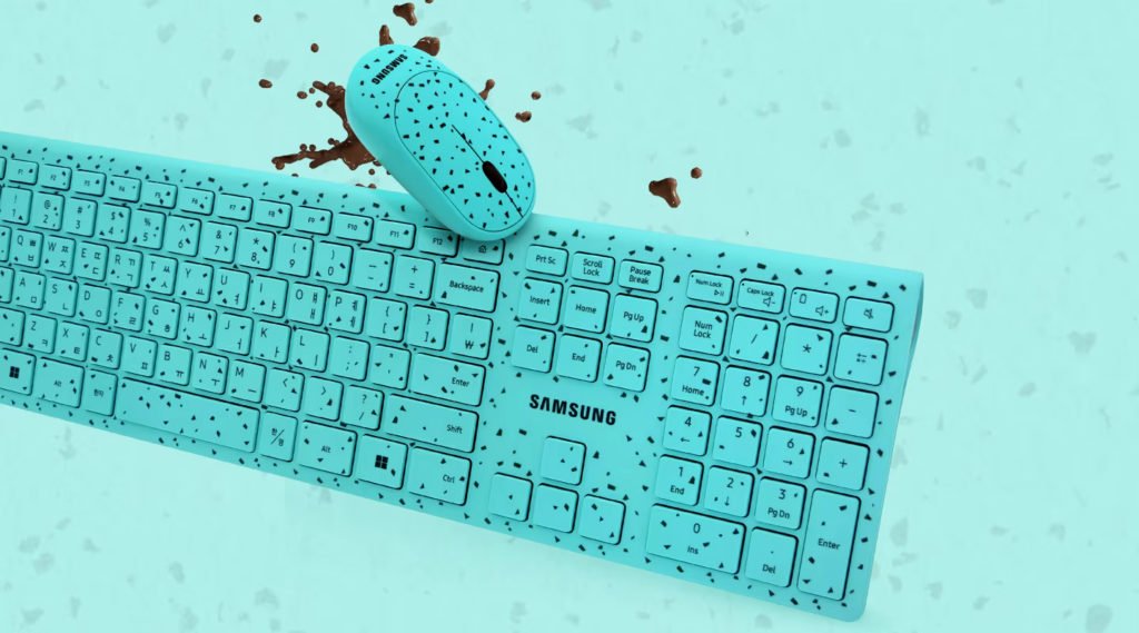 Мятно-шоколадная мышь и клавиатура Samsung — продаются официально ?